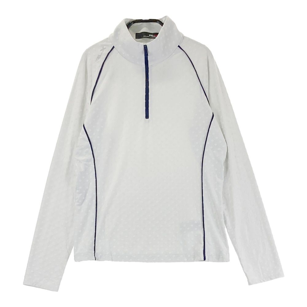 RLX ラルフローレン ゴルフ ハーフジップ 長袖 シャツ サイズ：S RLX ラルフローレン ハーフジップ 長袖Tシャツ ドット柄