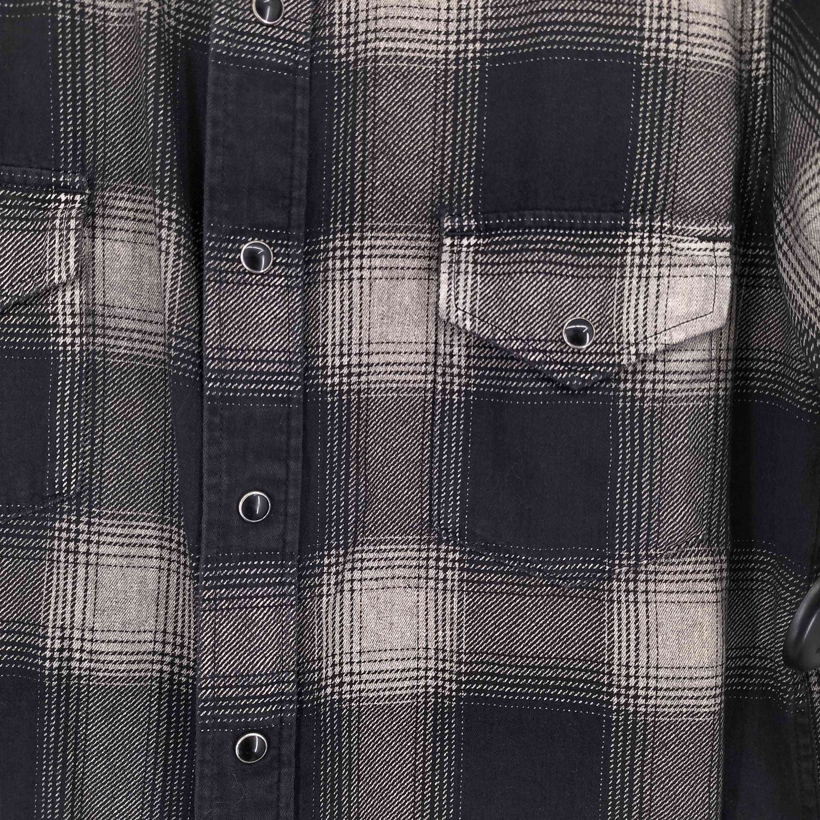 マインデニム長袖チェックシャツ マインデニム MINEDENIM L/S オンブレチェックシャツ メンズ JPN