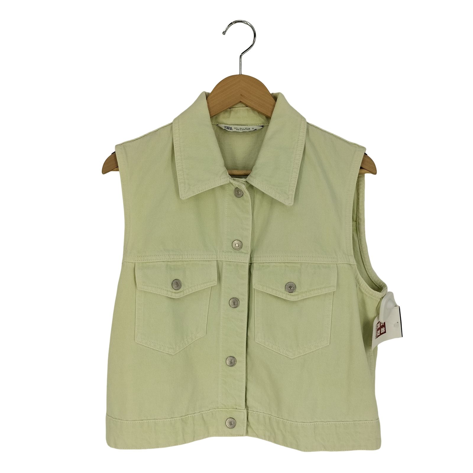 ザラ ZARA Solid Color Denim Vest ソリッドカラーデニムベスト
