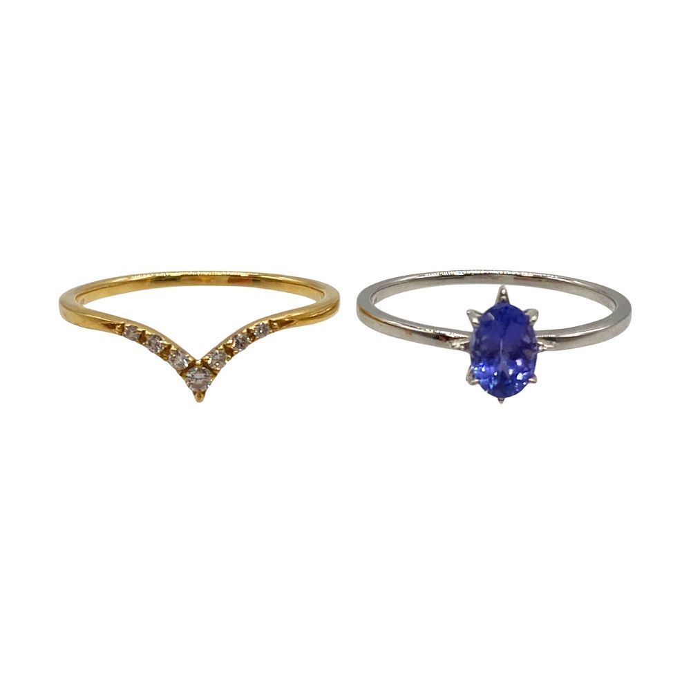 スタージュエリー STAR JEWELRY 2点セット リング 指輪 ダイヤモンド 