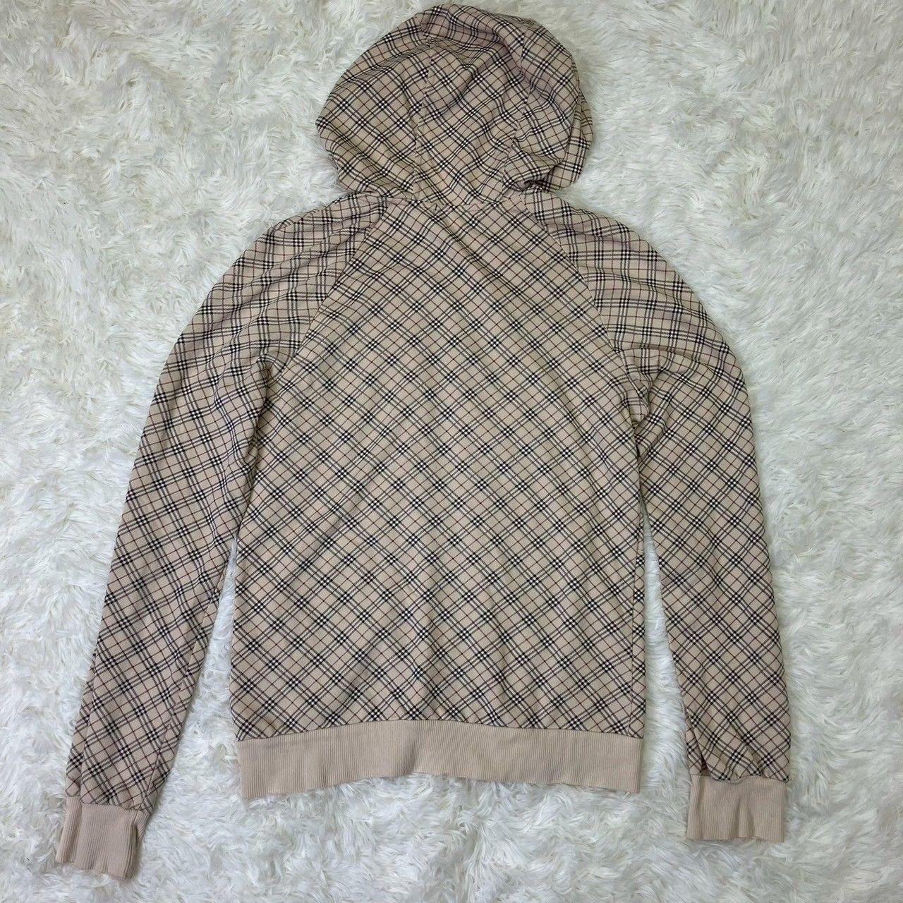 BURBERRY BLUE LABEL ノバチェック ジップアップ パーカー