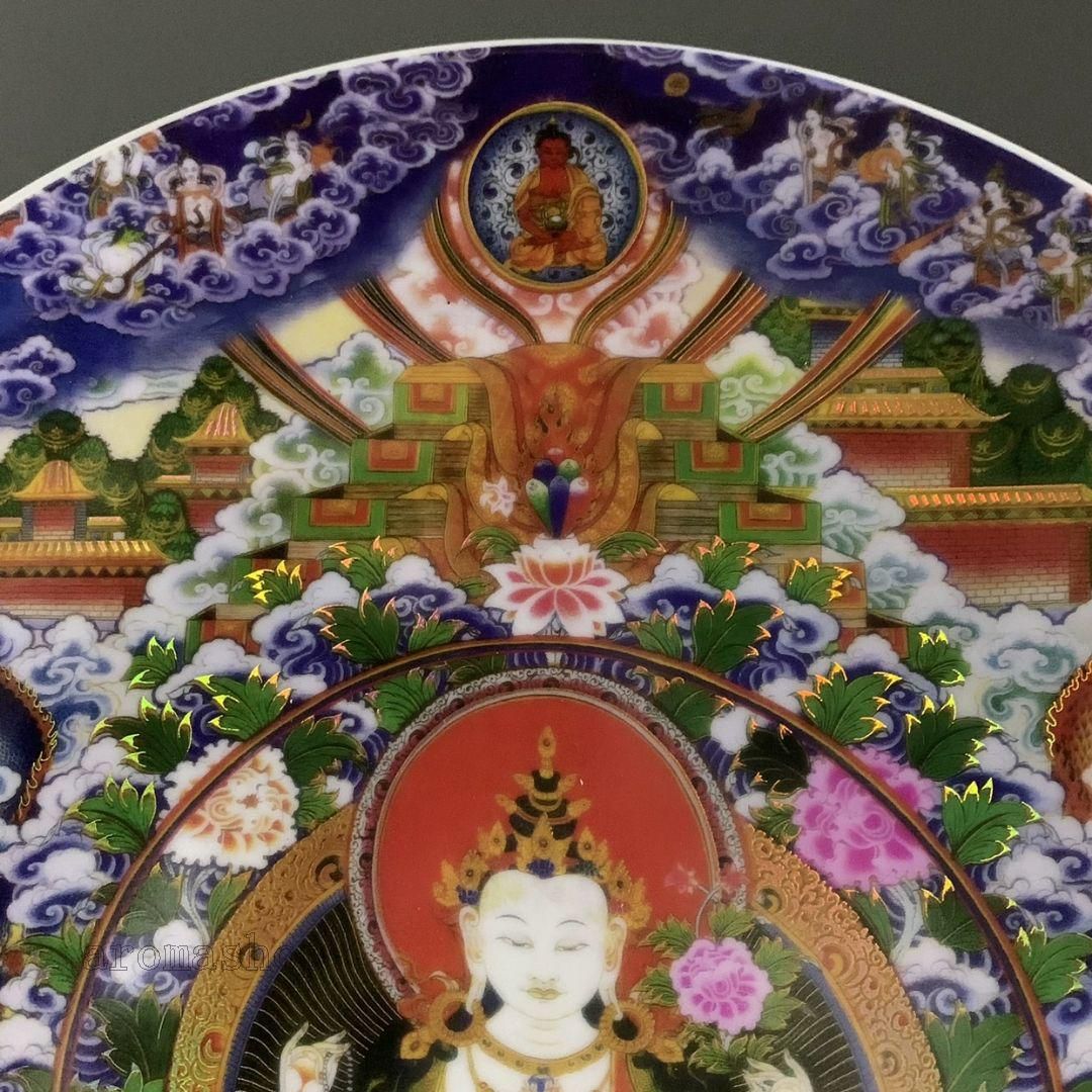 セール 国内 竜紋タンカ風水磁盤 鎮宅辟邪 開運風水 景徳鎮 装飾品 現代工芸 工芸品
