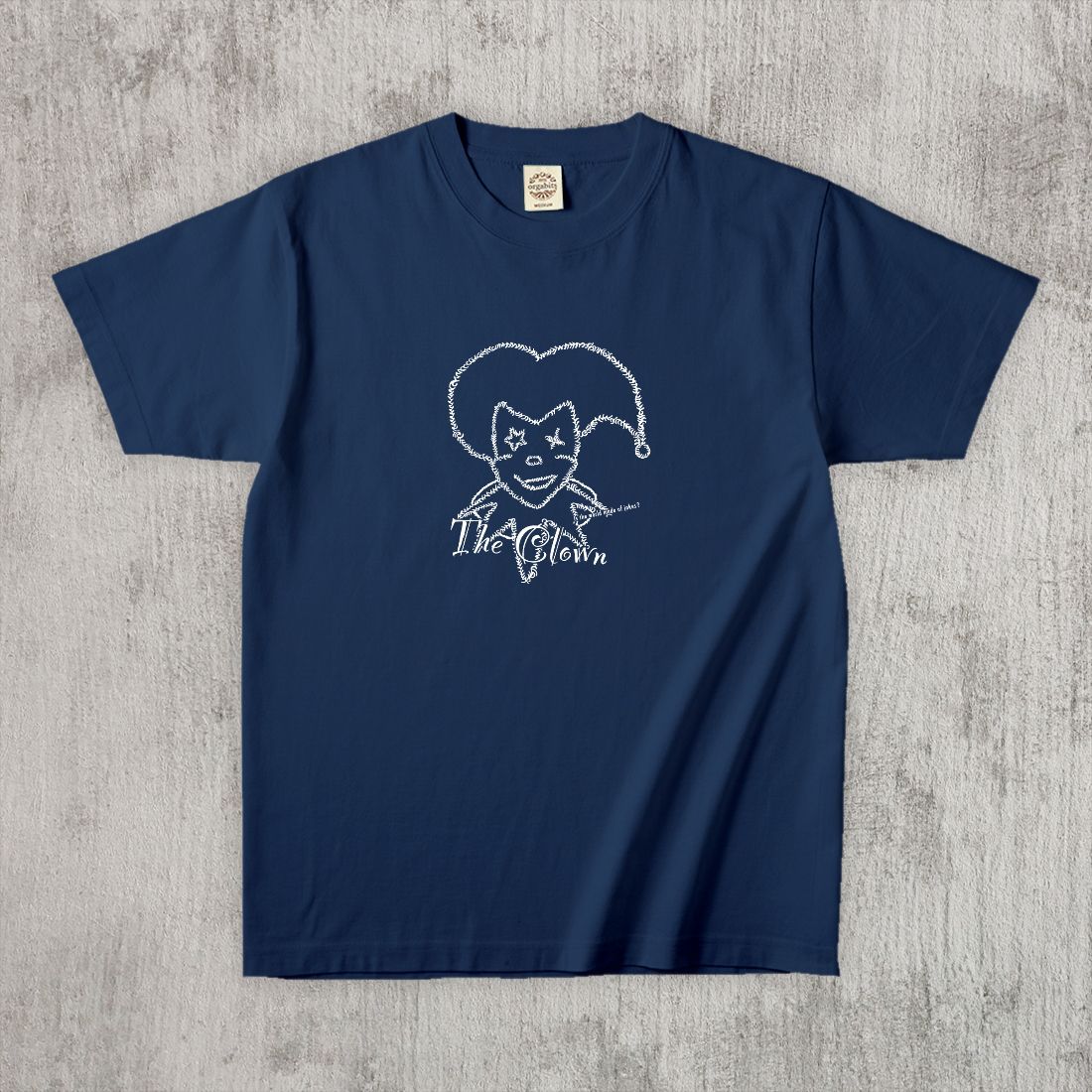 グラフィックTシャツ　The Clown Mono / White