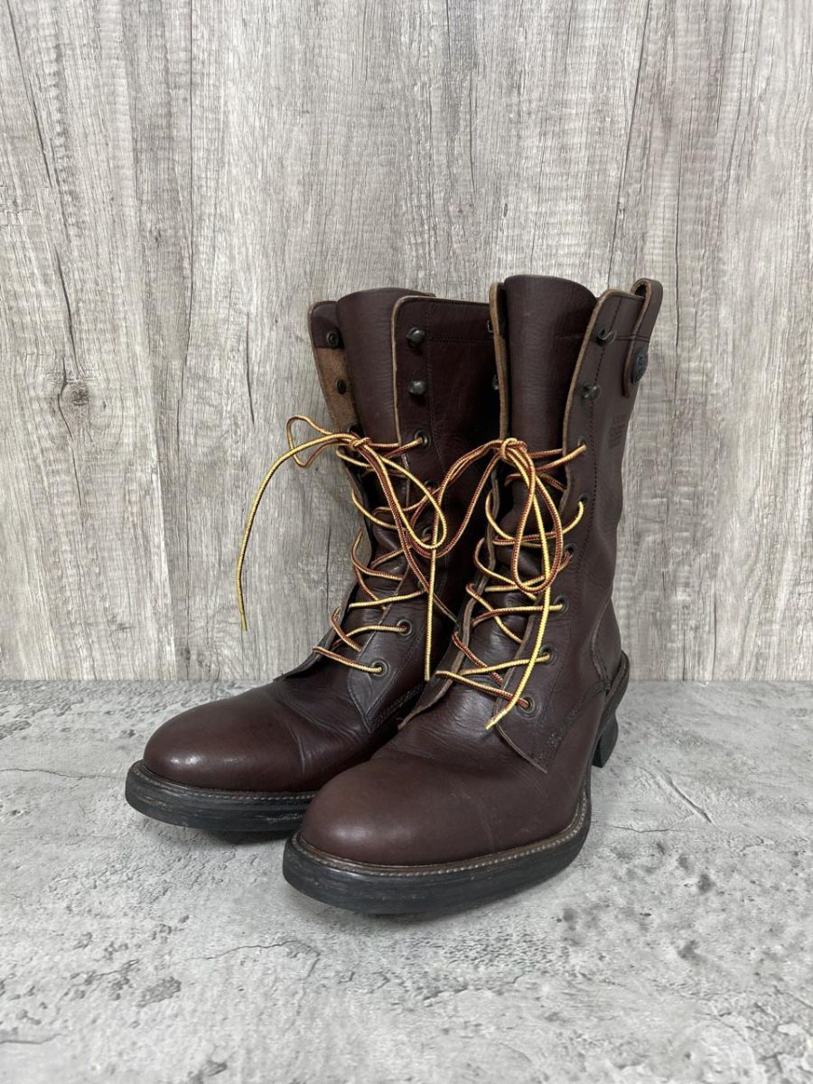 SCHORL ショール 本革 レースアップ ブーツ size44 29ｃｍ 茶 ◆ ◎メンズ