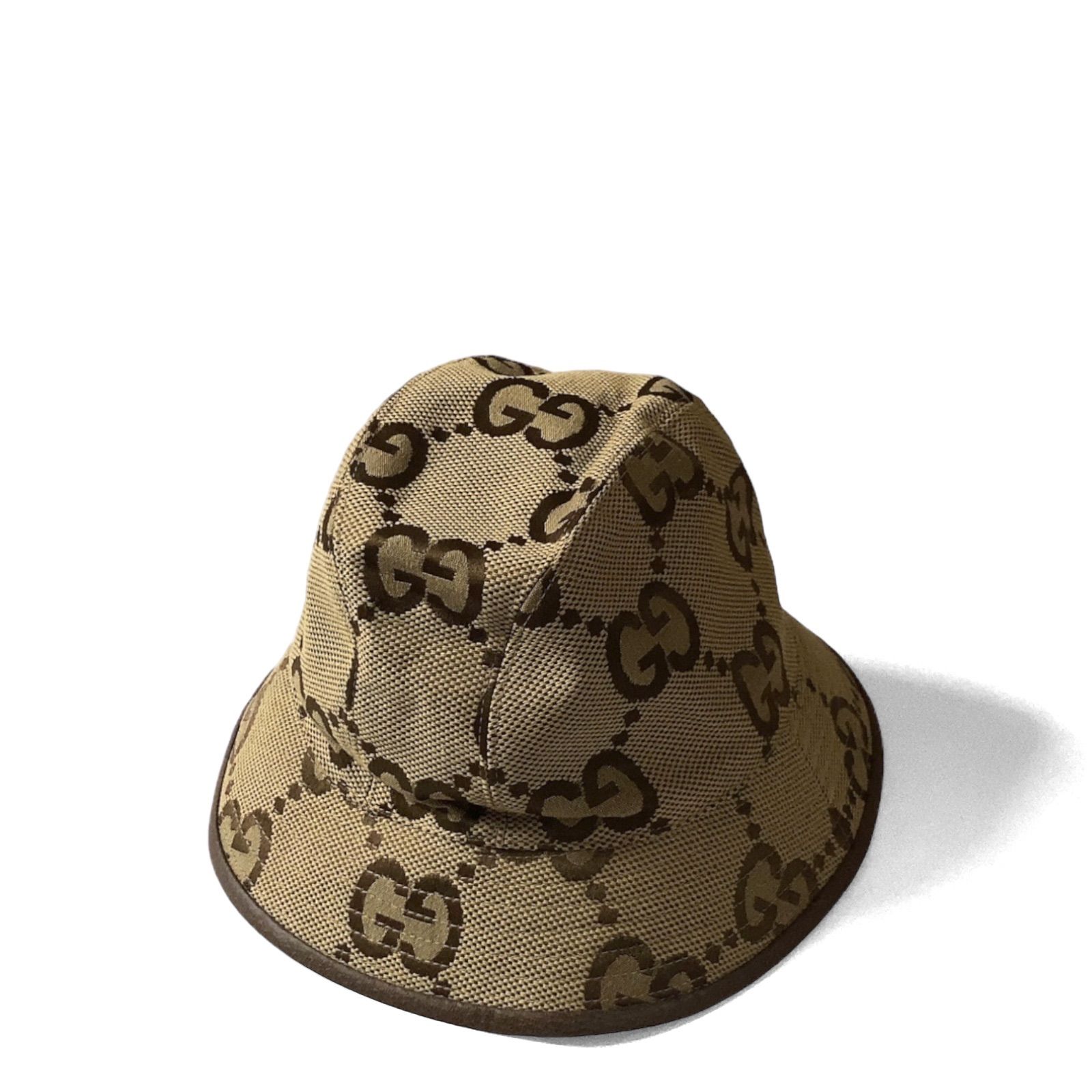未使用品】GUCCI グッチ ジャンボ GGキャンバス バケットハット 未使用品】GUCCI グッチ ジャンボ GGキャンバス バケットハット