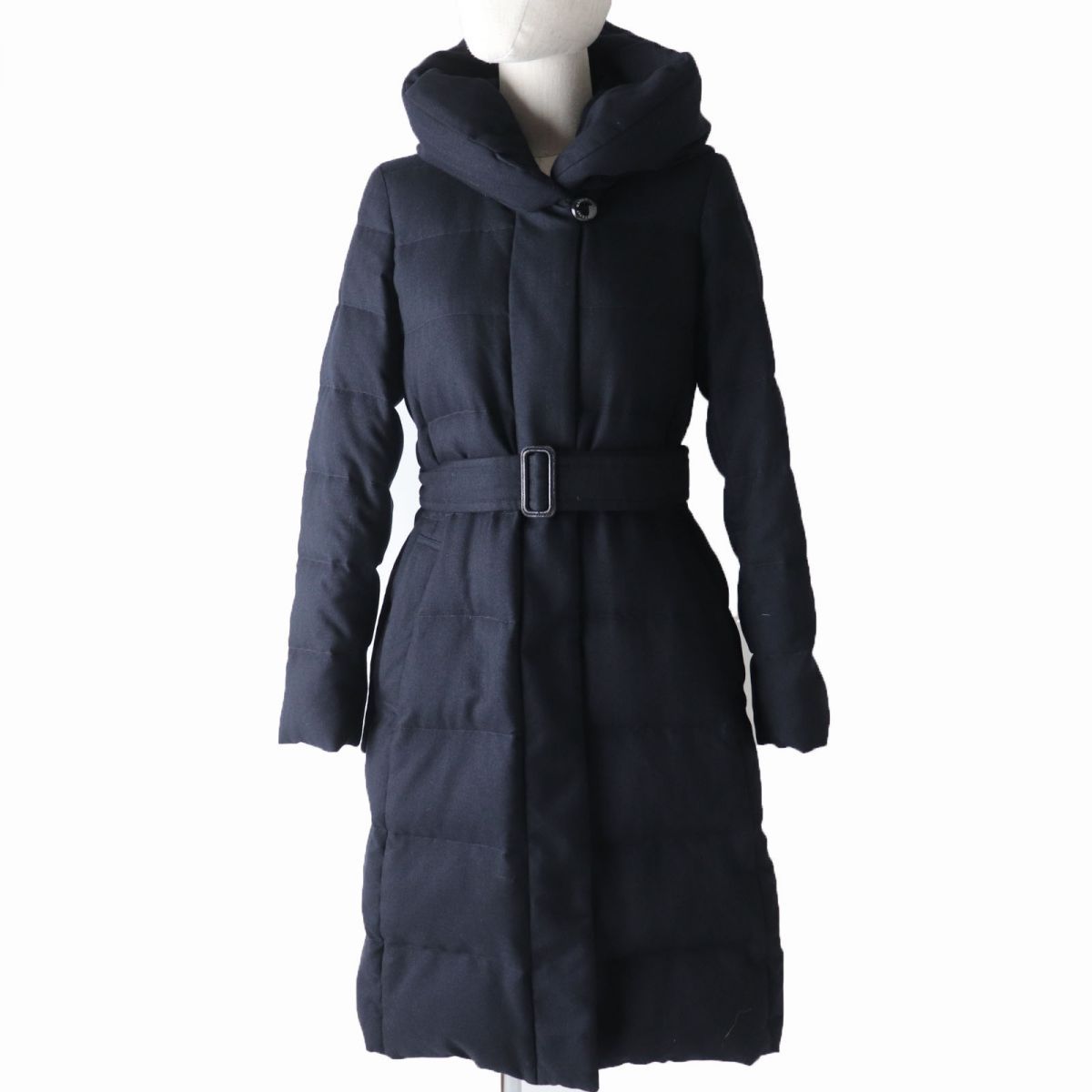 マッキントッシュフィロソフィー ロングダウンコート ネイビー 36