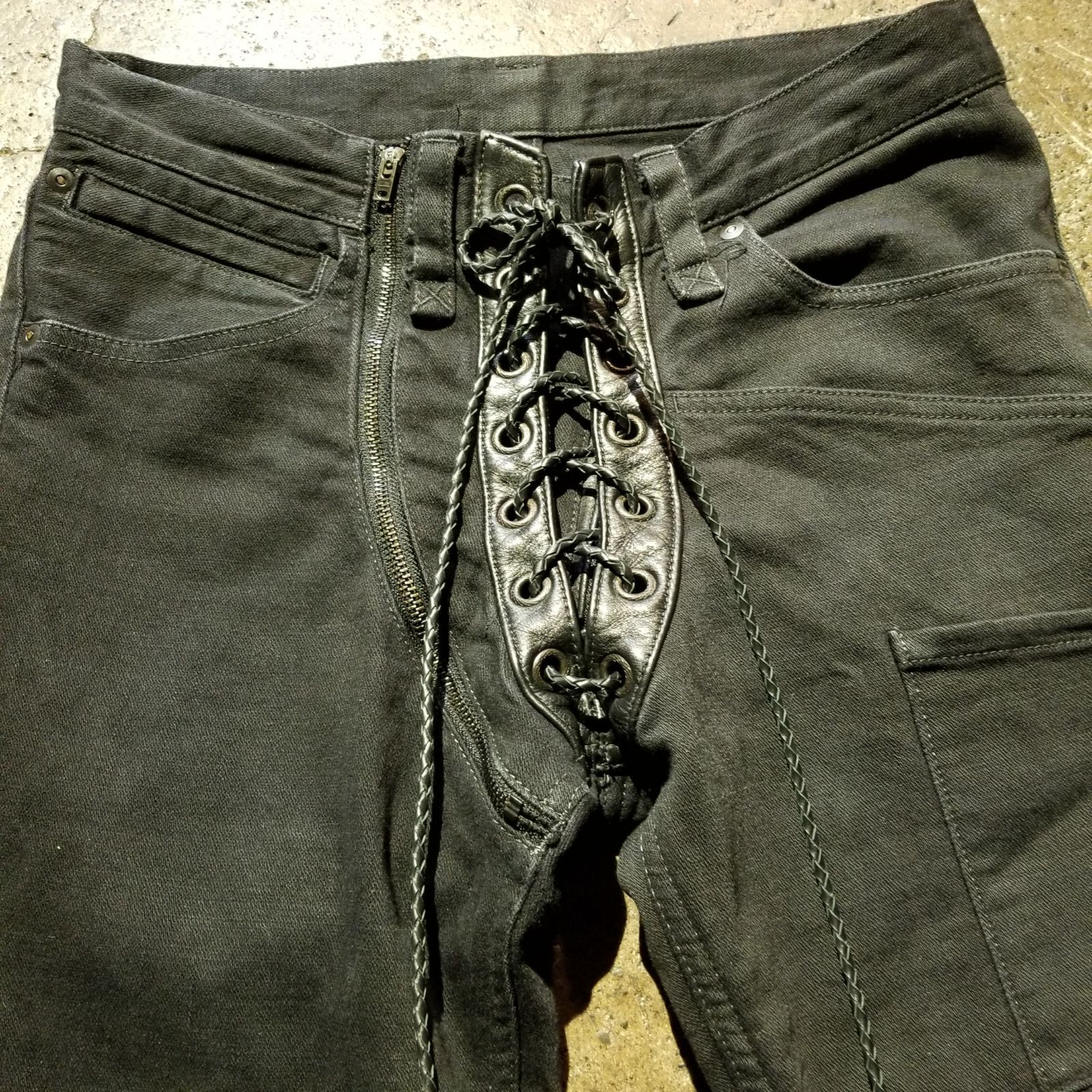 if six was nine LU/SBCM-8 009F レースアップデニム 30 イフシックス