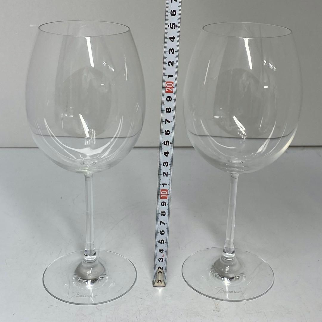 ☆洋3 バカラ　ワイングラス　ペア　箱有　高さ約24.5㎝　東な6-1120① ☆洋3 バカラ ワイングラス ペア 箱有 高さ約24.5㎝ 東な6-1120①