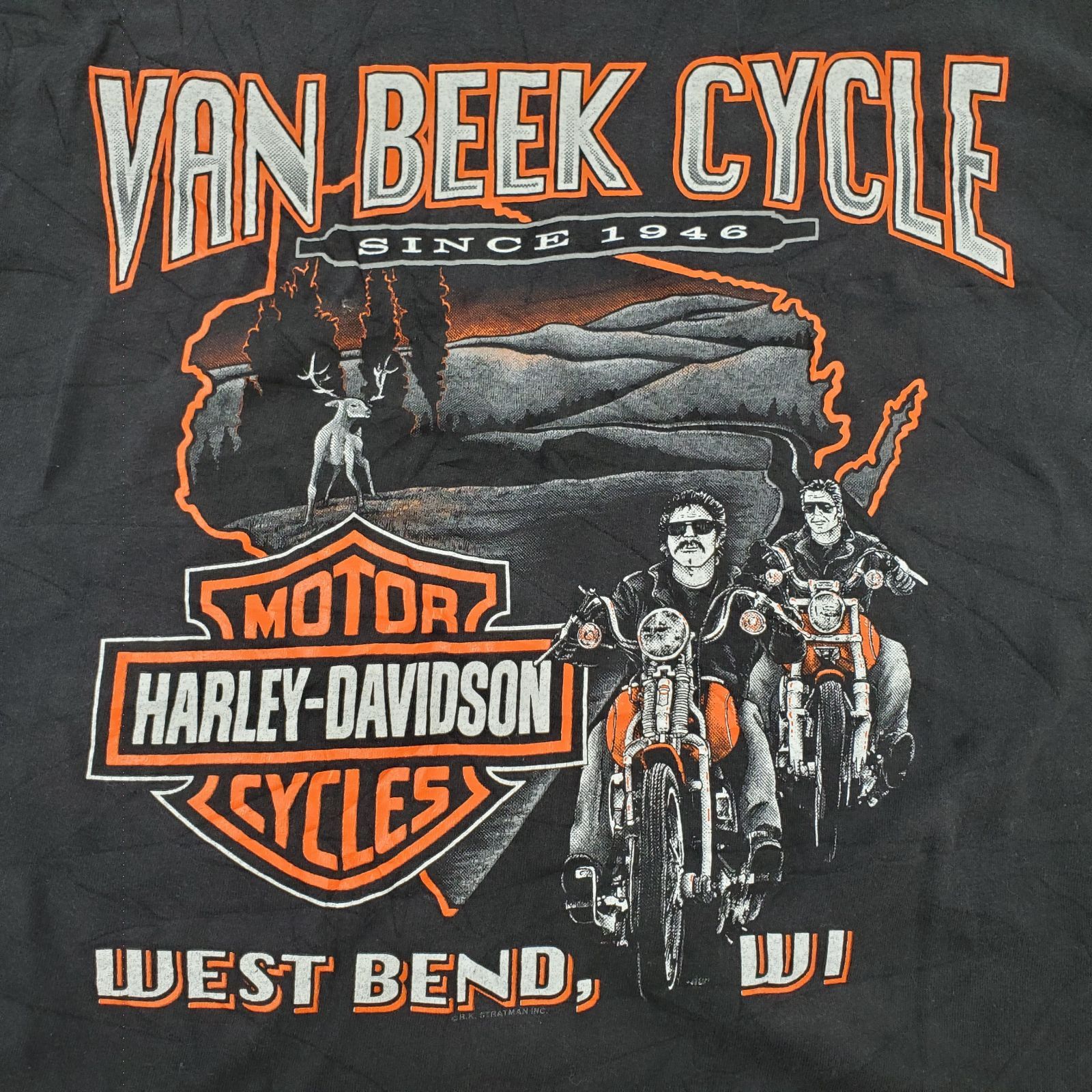 『入手困難』 90s ハーレーダビッドソン ブラックパンサーKANYE WEST HARLEY-DAVIDSON (ハーレーダビッドソン) 90s R.K.STRATMAN