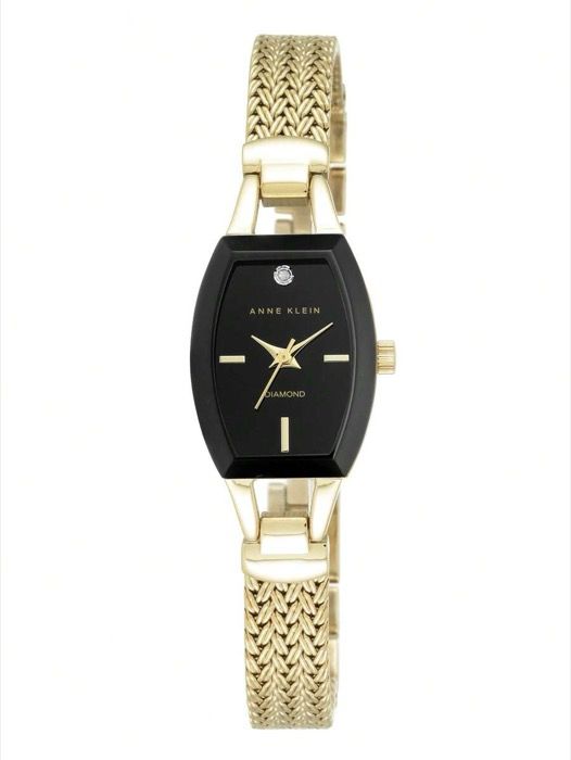 腕時計 レディース クォーツ 女性用クォーツ腕時計 レディース ゴールド ダイヤモンド文字盤 ブラックステンレスケース メッシュブレスレット 女性への贈り物 |2184BKGB