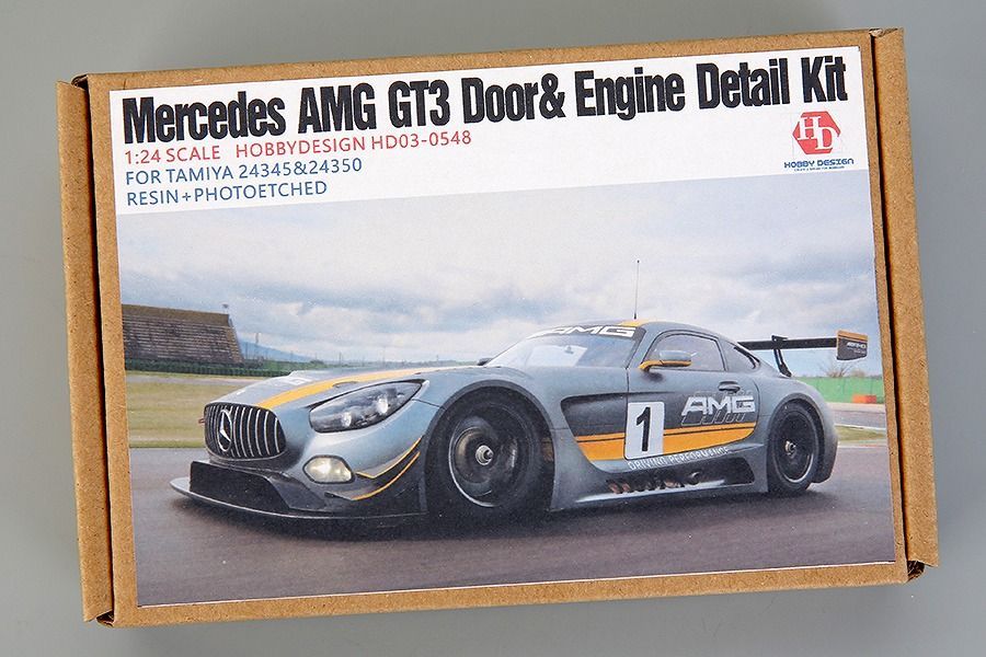 ホビーデザイン HD03-0548 1|24 メルセデス AMG GT3 ドア-エンジン ディティールキット レジン エッチングパーツ メタルロゴ メタルパーツ