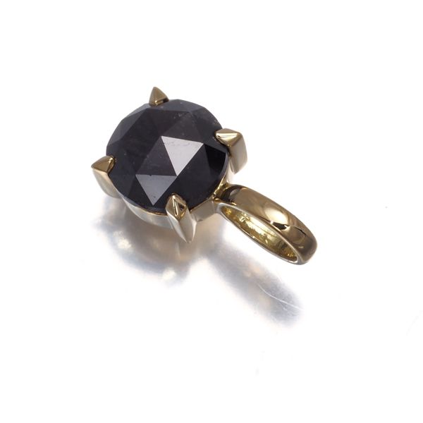 SJX ペンダントトップ ローズカットダイヤ ダイヤモンド 0.90ct 一粒 K18YG 177844