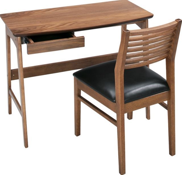 トムテ デスク W90×D45×H70 ブラウン