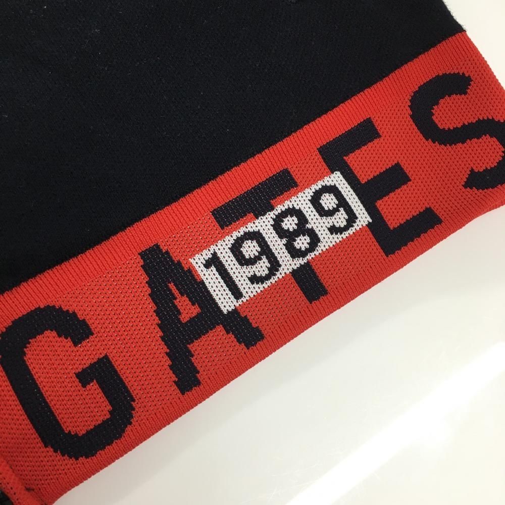 パーリーゲイツ 切替ニットジップパーカー ネイビー×レッド 裾ロゴ