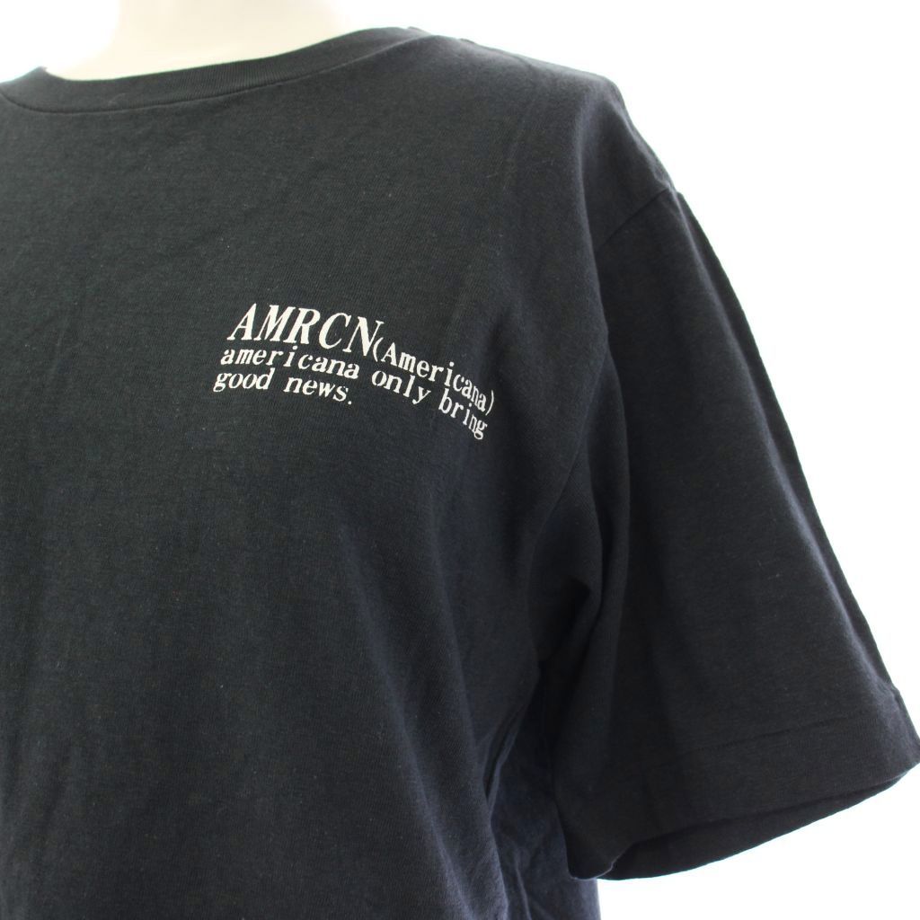 ドゥーズィエムクラスL'Appartement AMRCN ブラック Tシャツ アパルトモン ドゥーズィエムクラス L'Appartement DEUXIEME