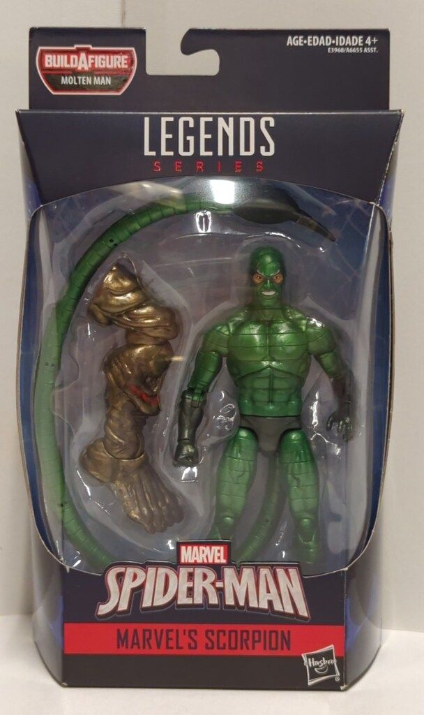 HASBRO MARVEL LEGENDS MOLTEN MAN SPIDER MAN MARVELS SCORPION 6