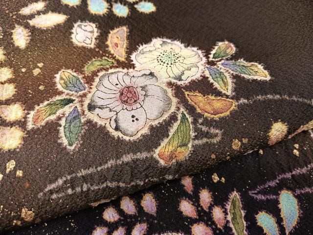 平和屋着物○越後十日町の一流染匠 桐屋・翠山工房 訪問着 辻が花 絞り