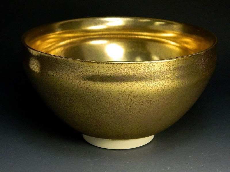 黄金の天目茶碗　金色の天目茶碗　茶道具　茶碗　茶器 金粉焼仕上げ『黄金天目茶碗』 - 国内外の優れた伝統工芸品