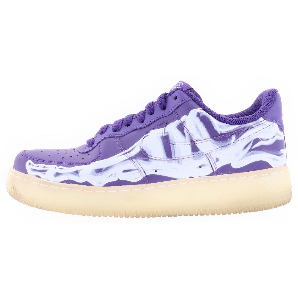 NIKE (ナイキ) AIR FORCE 1 07 SKELETON QS CU8067-500 エアフォース1スケルトン ローカットスニーカー パープル US8.5/26.5cm CU8067-500