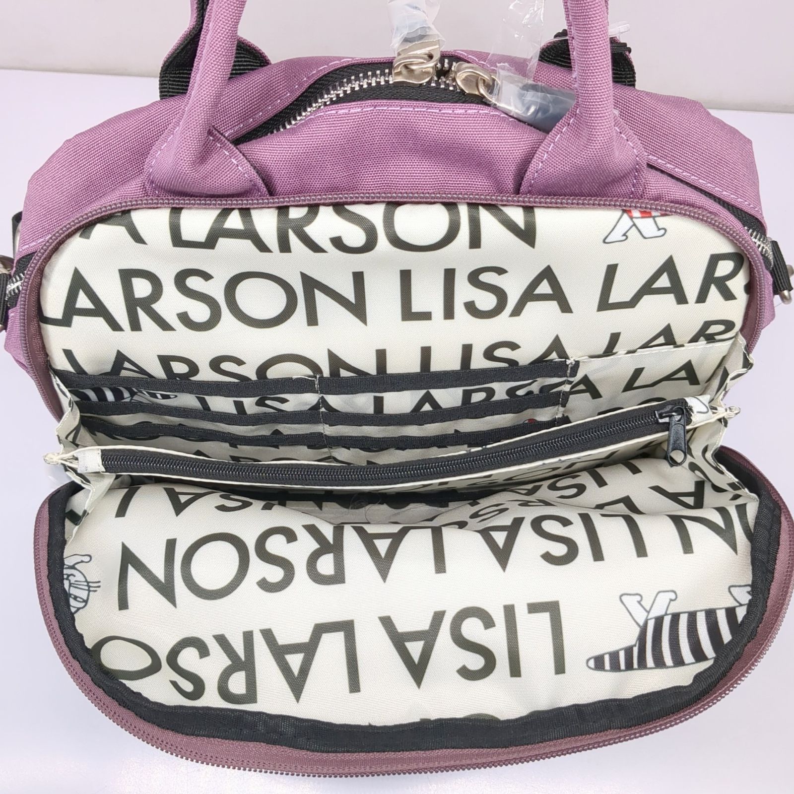 LISA LARSON リサラーソン 2way ミニショルダーバッグ パープル LTPK 