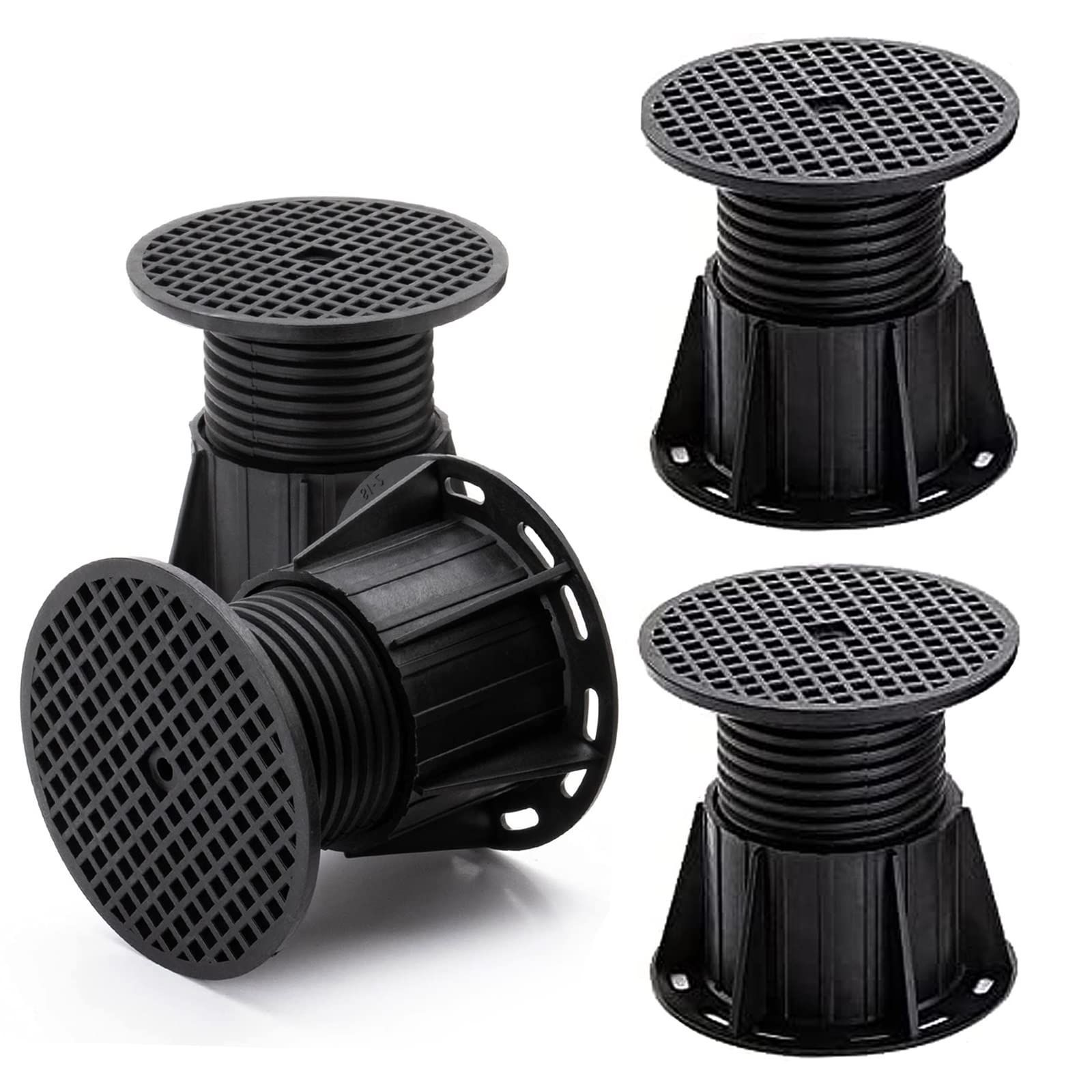 掃除 ラック 机 乾燥機 冷蔵庫 かさ上げ かさ上げ 防水パン 据付脚 縦型 メンテナンス 腐食なし かさ上げ台 洗濯機用 底上げ台 高さ調整 黒 4個入り 台 洗濯機 サムコス