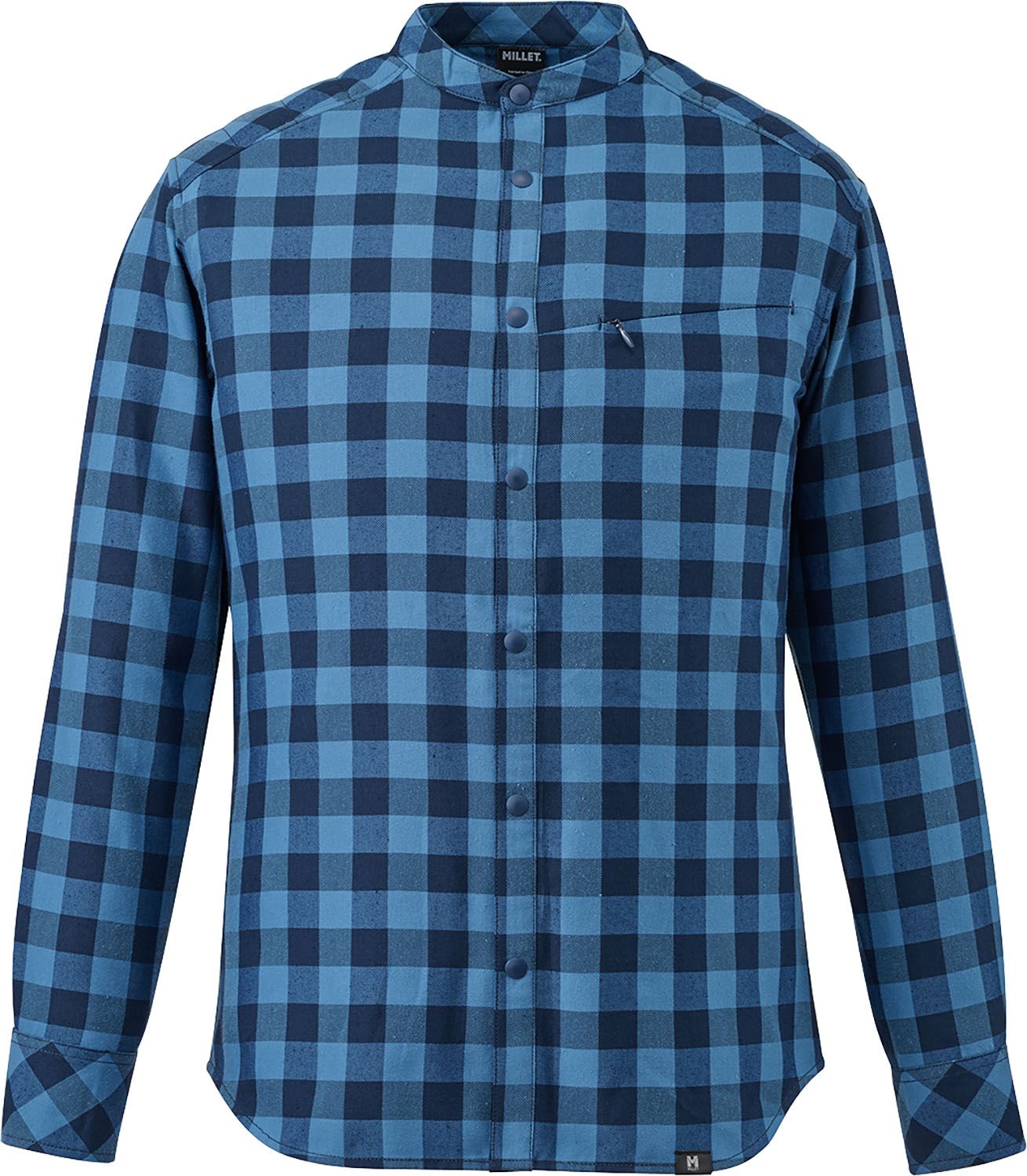 ミレー MILLET アウトドア THERMO CHECK STAND SHIRT LS M MIV03137 N3171 CORONETBLUE