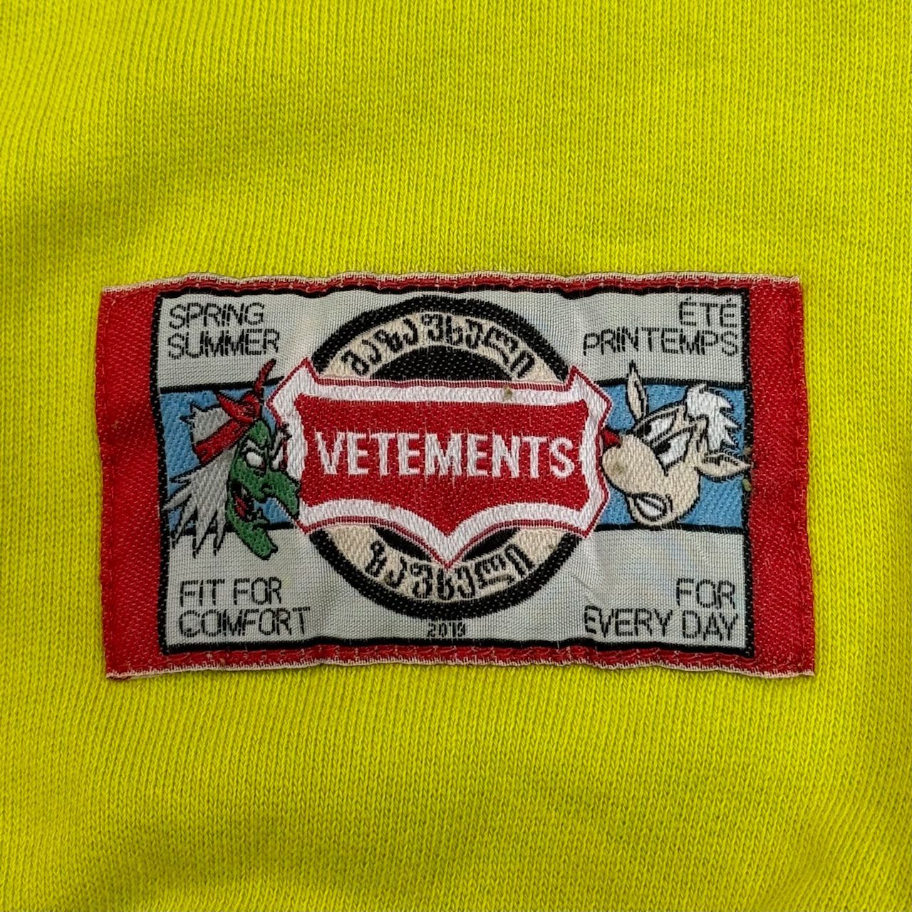 VETEMENTS 19SS Cartoon Hoodie カートゥーンフーディー パーカー 