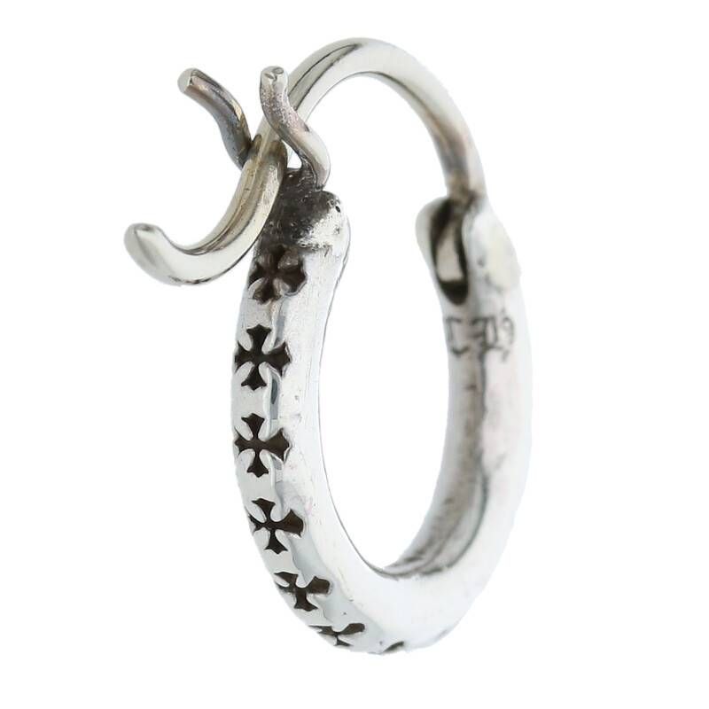 クロムハーツ HOOP TFL SML フープシルバーピアス メンズ - メルカリ