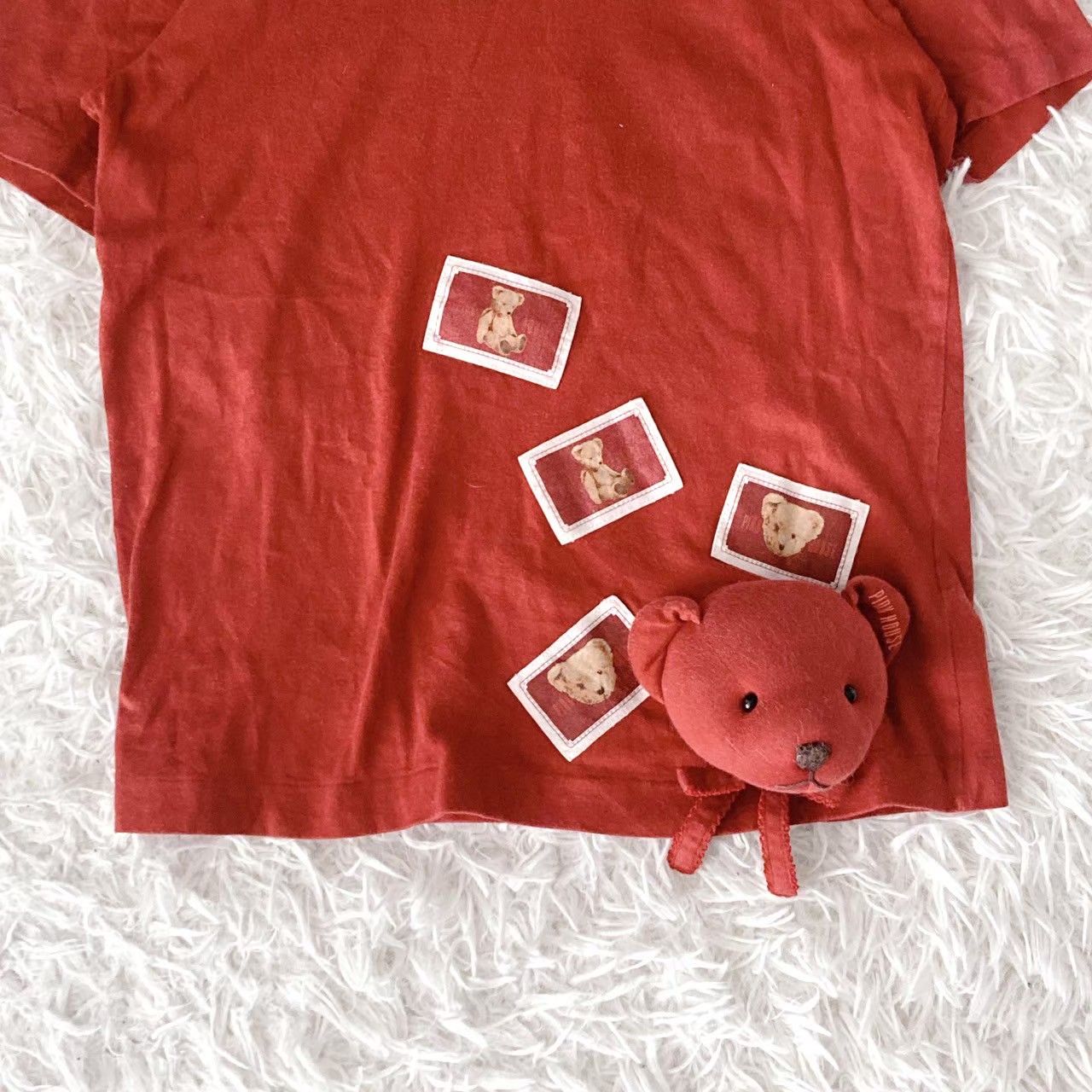 ピンクハウス 半袖くまTシャツ PINK HOUSE』 ピンクハウス (M) クマぬいぐるみ付き半袖Tシャツ