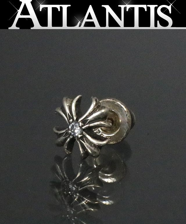 CHROME HEARTS CHプラス スタッドピアス 1Pダイヤ CHROME HEARTS CH CHROME HEARTS CHプラス スタッドピアス 1Pダイヤ CHROME HEARTS CH