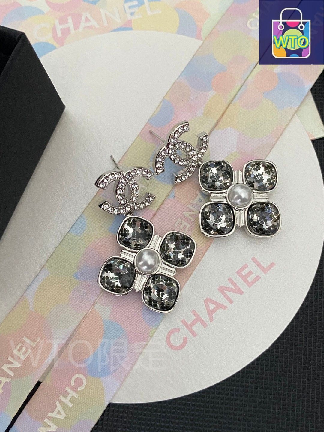 今日WTO】Chanel ヴィンテージ ダブル C ピアス 送料無料！在庫