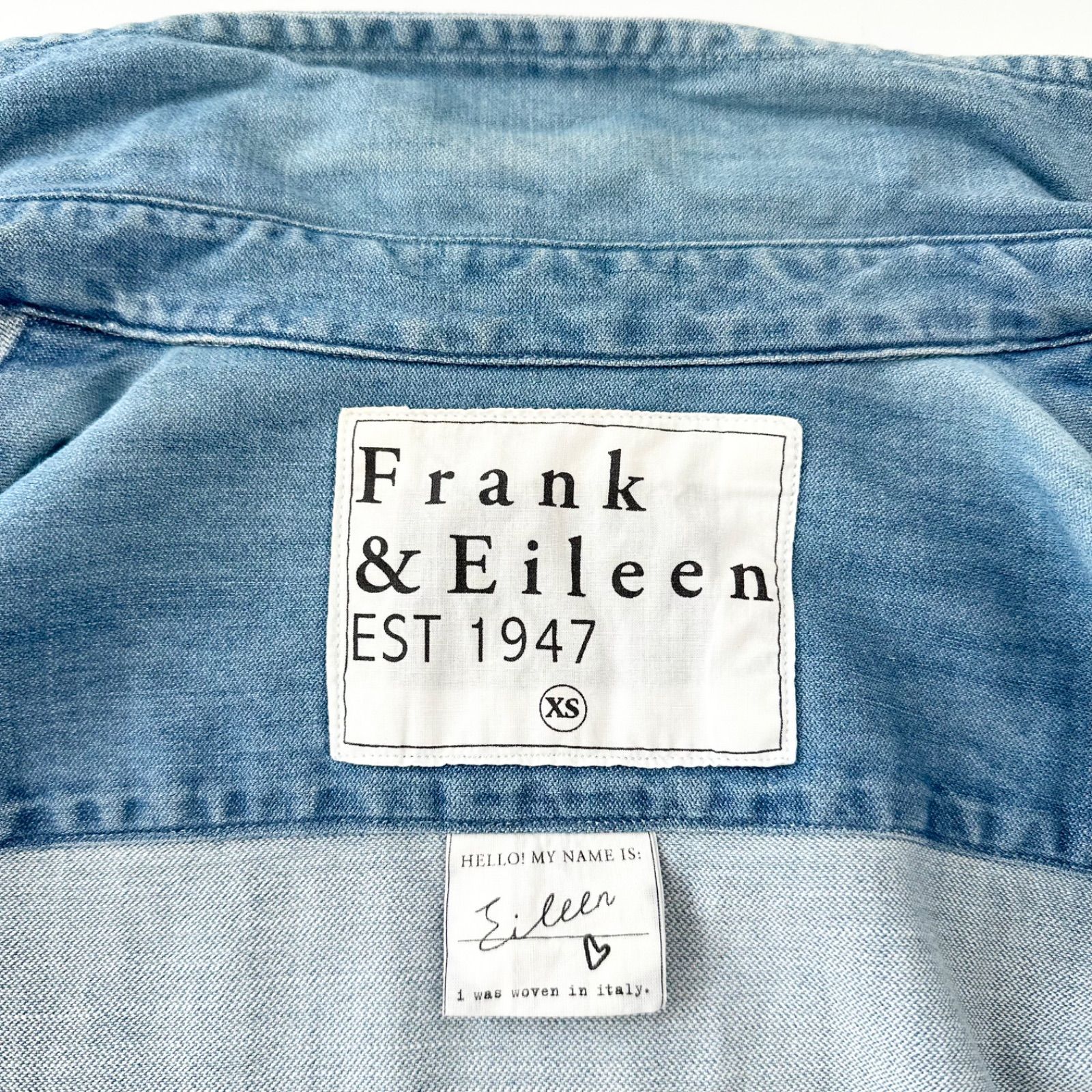 フランクアンドアイリーン EILEEN スキッパー デニムシャツ クラシック
