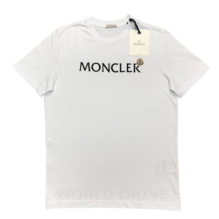 グッドふとんマーク取得 MONCLER ロゴパッチ レタリングロゴ Tシャツ