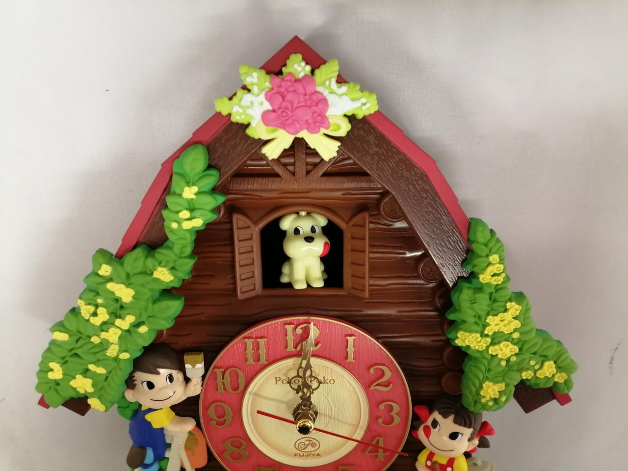 不二家 ペコちゃん振り子時計 Fujiya Peko-chan Pendulum Clock
