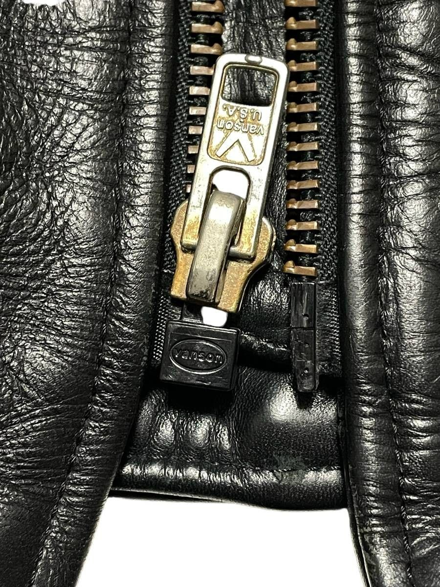 vanson タイプB シングルライダース 36 新型 36 VANSON バンソン TYPE B シングル ライダースジャケット