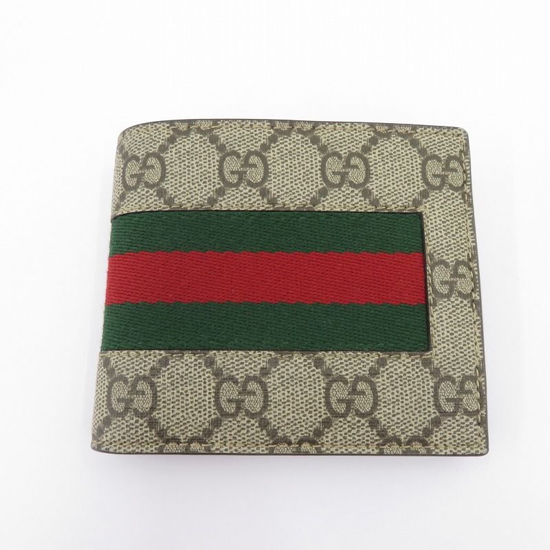瀬戸大橋店 GUCCI | グッチ 二つ折り財布 GGスプリーム 779854 534563 ベージュ 125