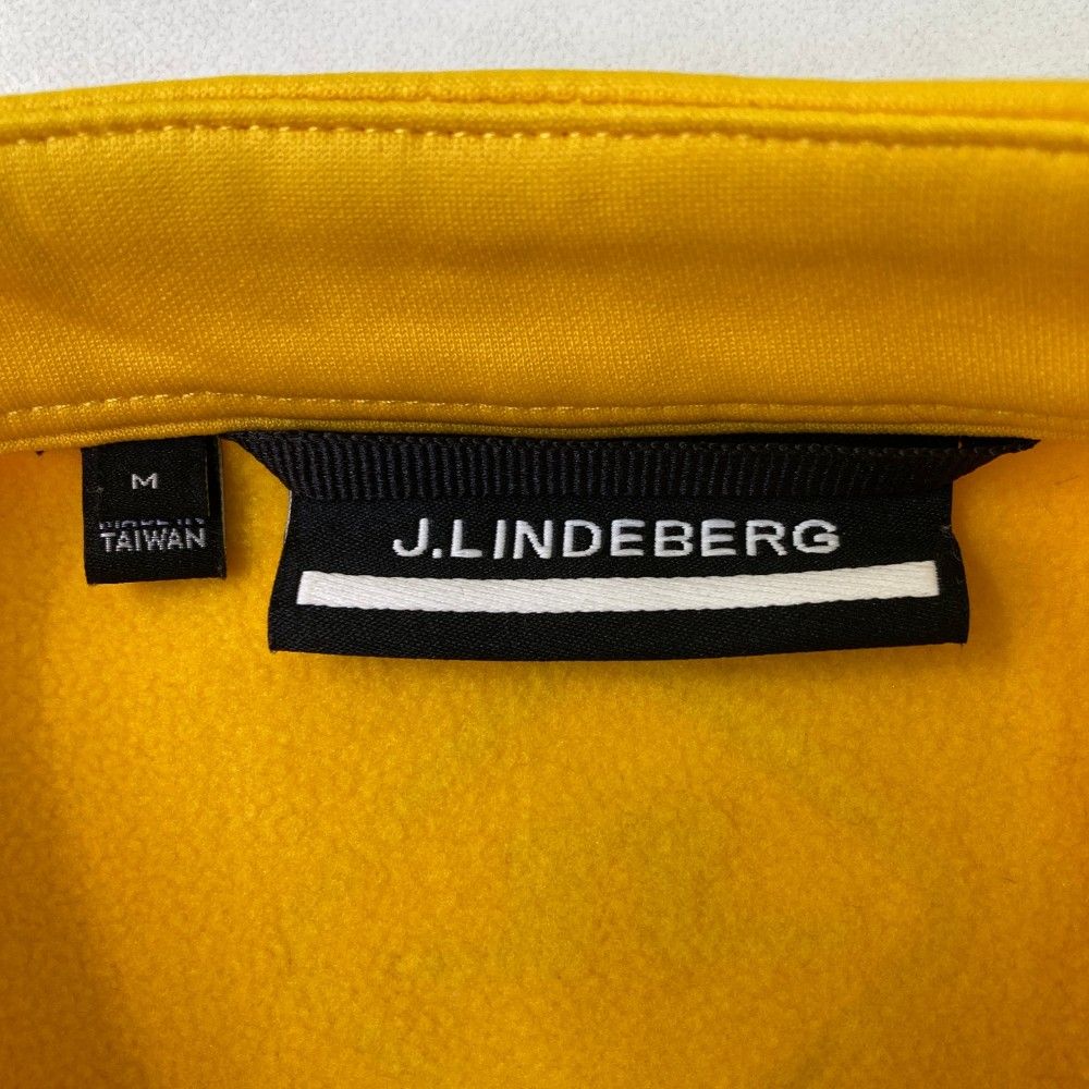 サイズ：M J.LINDEBERG ジェイリンドバーグ  裏起毛 フルジップベスト  オレンジ系 [240101452543] ゴルフウェア メンズ ストスト サイズ：M J.LINDEBERG ジェイリンドバーグ 裏起毛 フルジップ