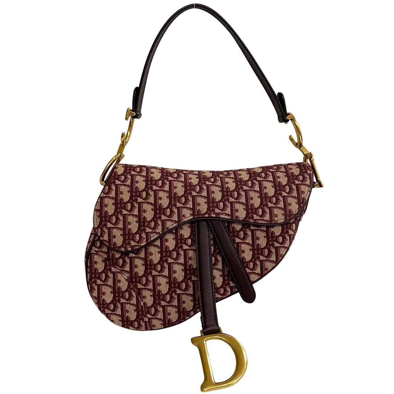 極 美品 Christian Dior ディオール サドルバッグ トロッター 