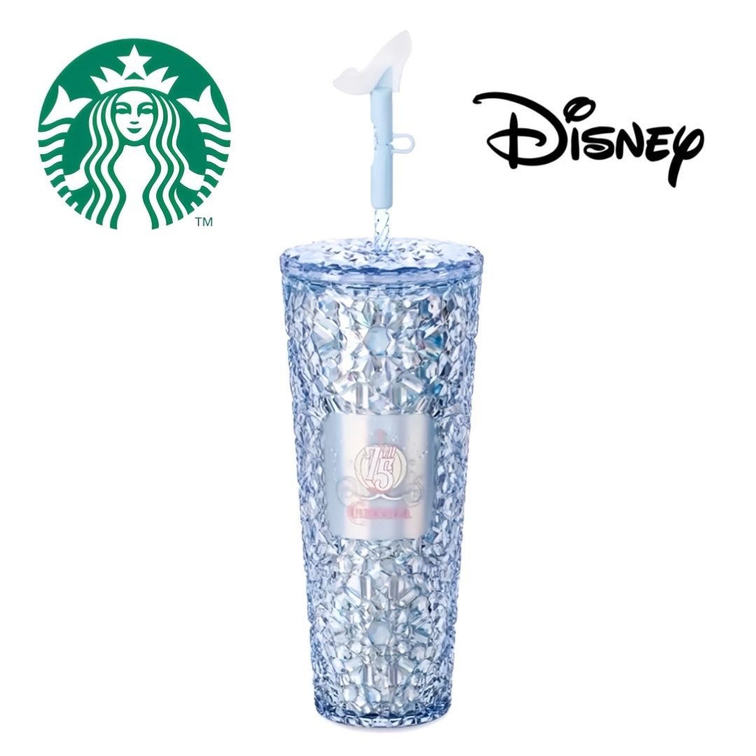 日本未発売 ディズニー スターバックス コラボ シンデレラ 75周年記念 タンブラー Disney Cinderella 75th Anniversary Starbucks® Travel Tumbler Iridescent Blue 24 oz