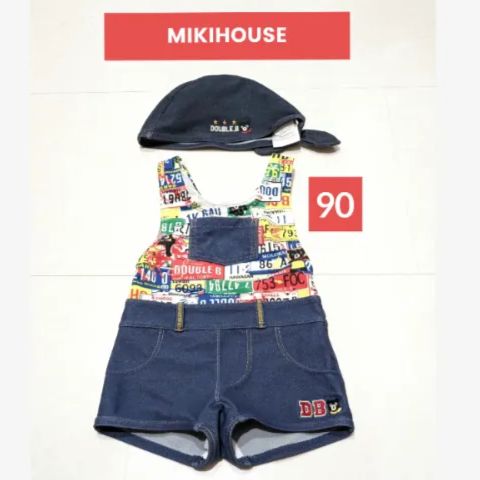⭐ミキハウス ダブルビー⭐水着 90cm 帽子セット - メルカリ