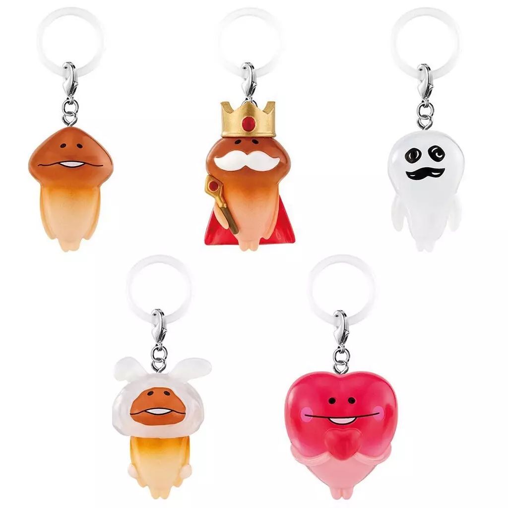 中古】ストラップ 全5種セット 「おさわり探偵なめこ栽培キット めじる