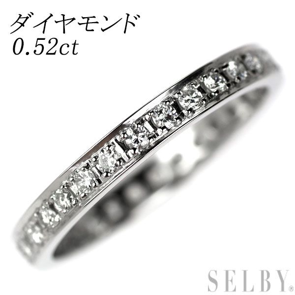 Pt900 ダイヤモンド リング 0.52ct フルエタニティ - メルカリ 