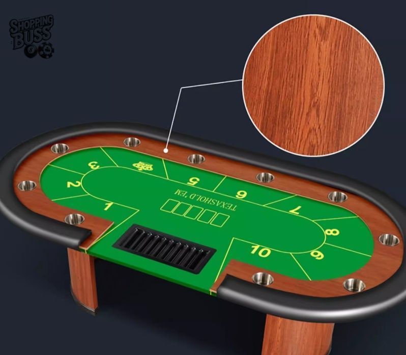 TiltPlay ポーカーテーブル 折りたたみ 10人対応 家庭用 業務用 最大