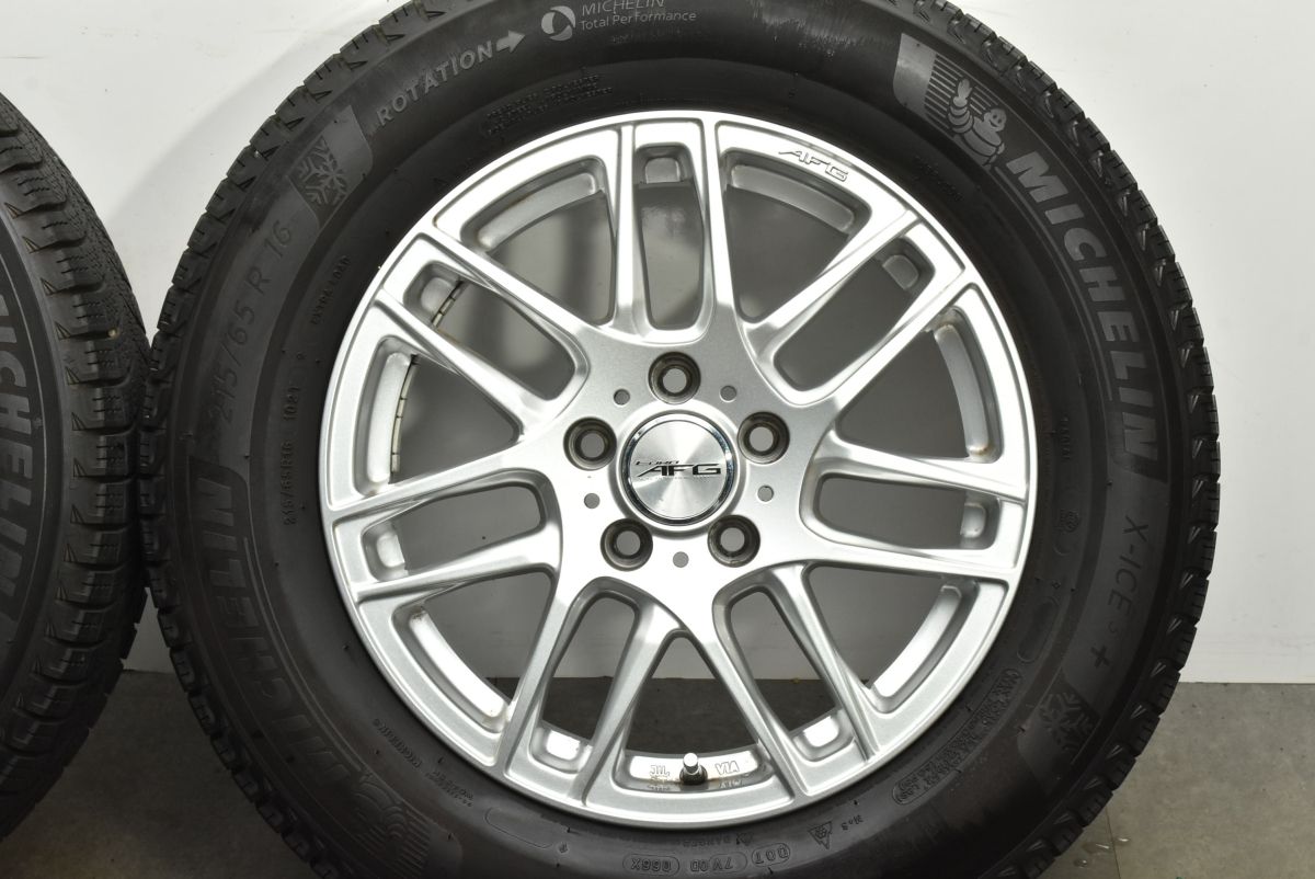 程度良好品 ユーロ AFG 16in 6.5J 32 PCD112 ハブ径57.1 ミシュラン X-ICE3 215 65R16 フォルクスワーゲン ティグアン アウディ Q3 FFCRYSTALESIA_COM