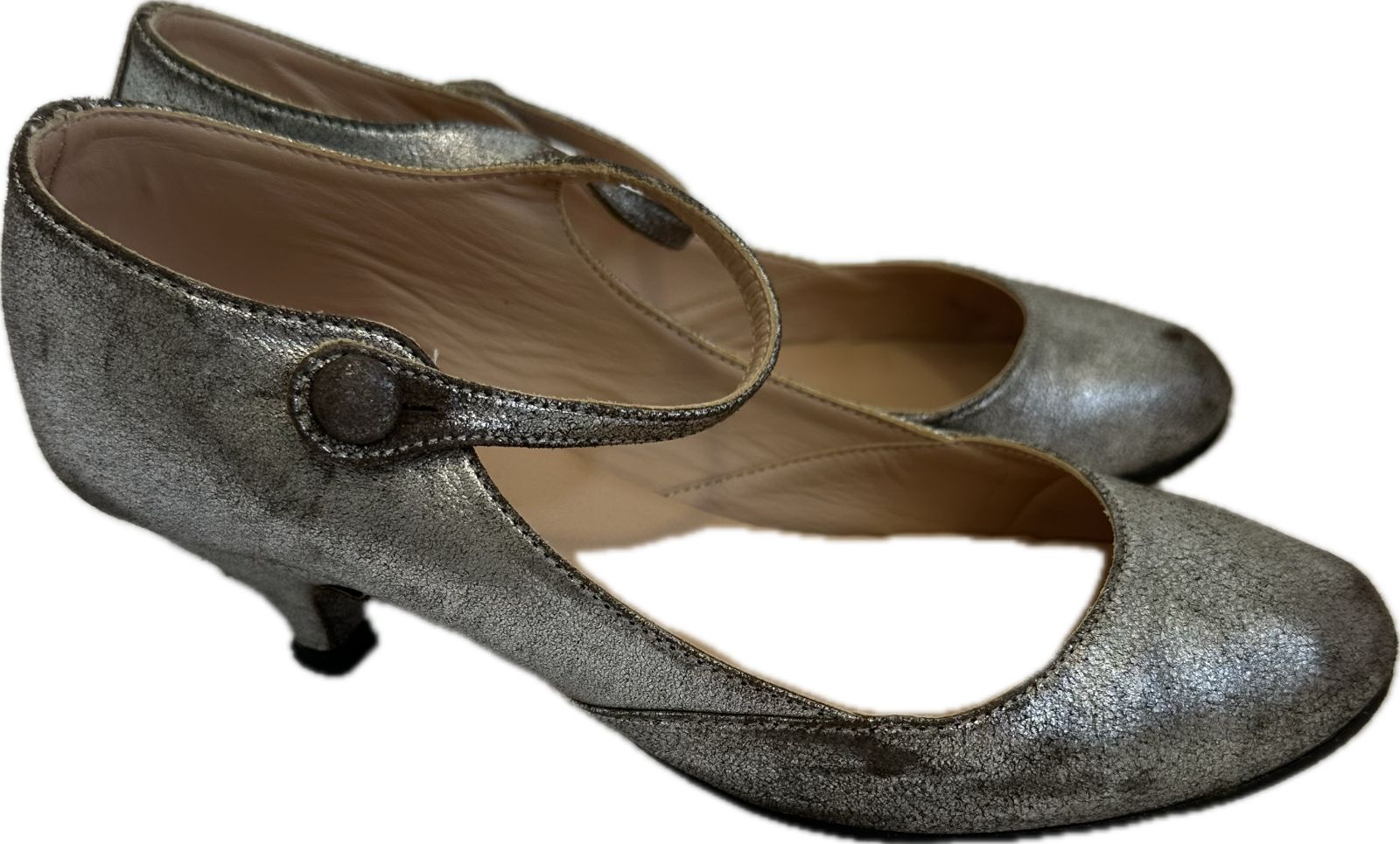 z1379 repettoレペット ストラップパンプス シルバー レディース