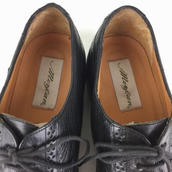 80s-90s?/Vintage★Mezlan　メスラン　セミブローグ　キャップトゥ　ビジネスシューズ〈黒/BLACK/ブラック〉size9.5　27.5/メンズ//men's 菅NO.ZC-66 80s-90s?/Vintage☆Mezlan メスラン セミブローグ キャップトゥ