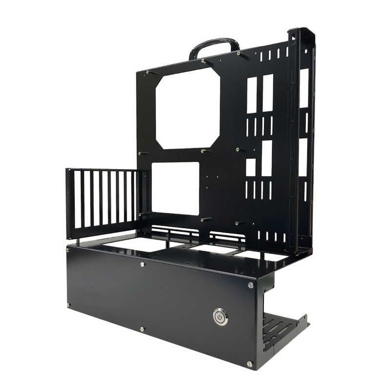 未開梱 長尾製作所 ＰＣケース オープンフレーム ｖｅｒ．Ｅ－ＡＴＸ 長尾製作所 ブラック N-FRAME-EATX