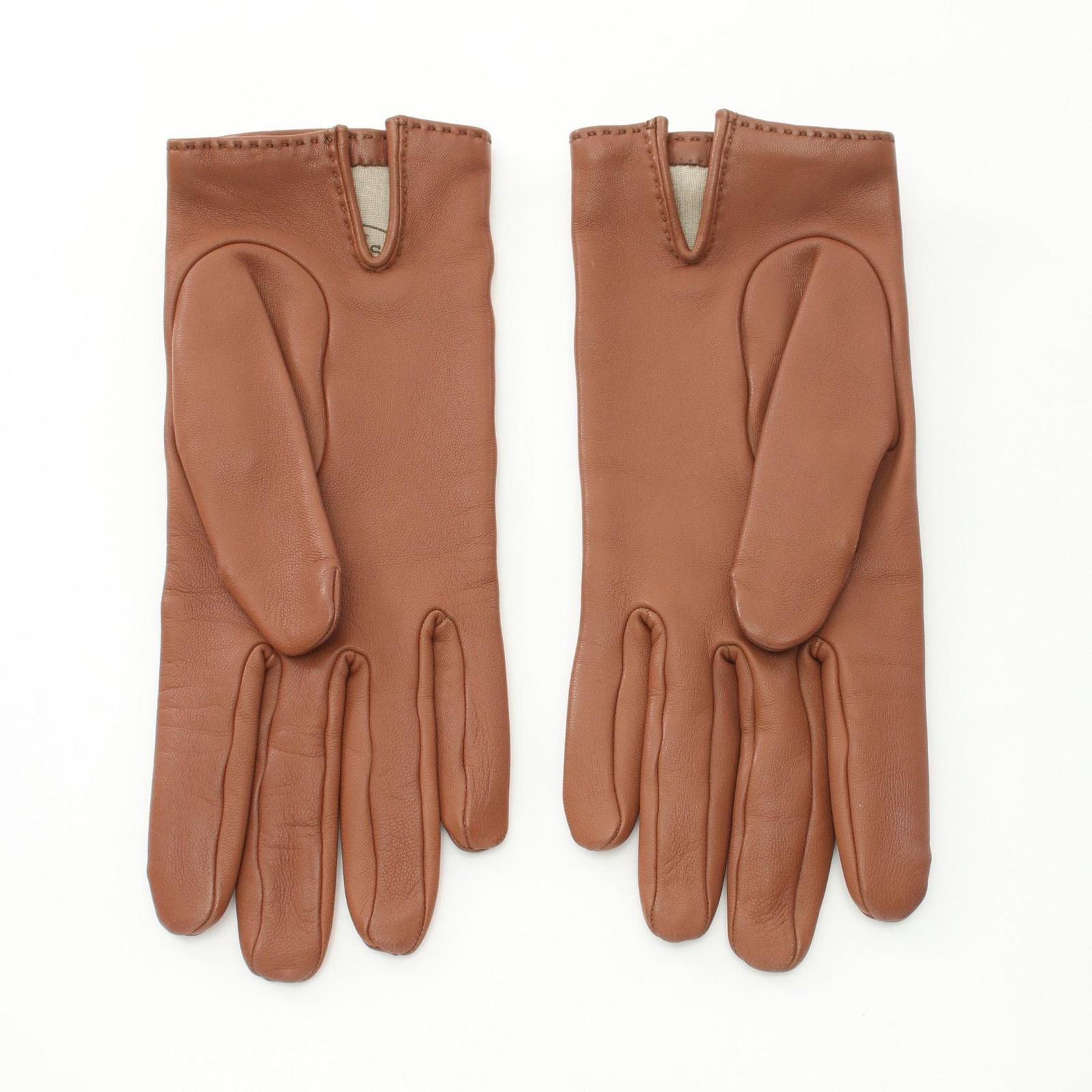 極美品】エルメス ケリー 茶レザー グローブ×希少ゴールド金具