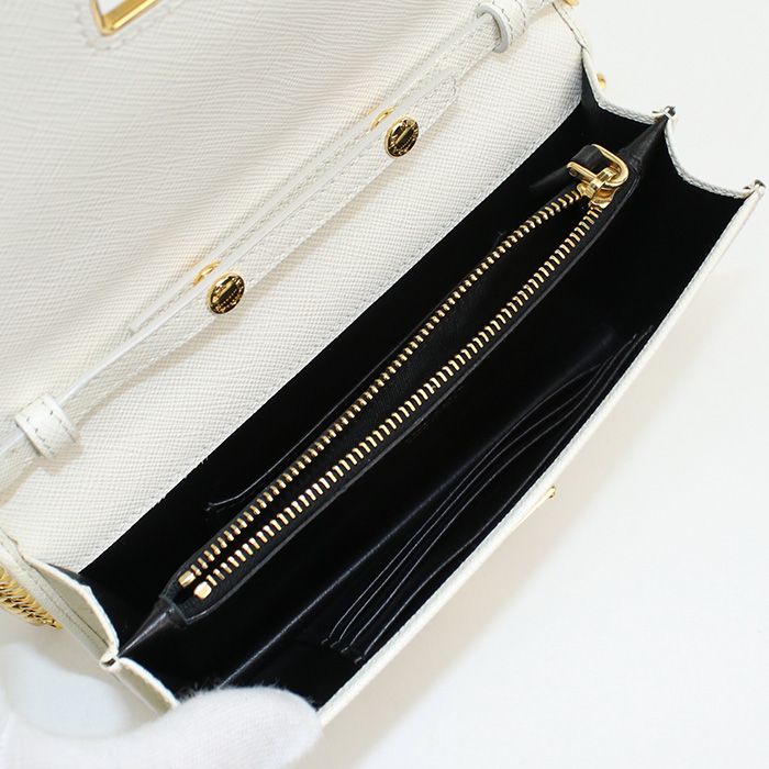 PRADA チェーンウォレット 1BP006 【ランク：S】 楽天市場】【返品OK】【美品】プラダ チェーンウォレット