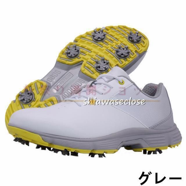 ゴルフシューズ メンズ スニーカー 強いグリップ スパイク靴